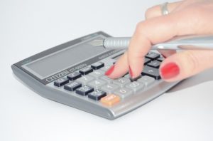 photo of a calculator